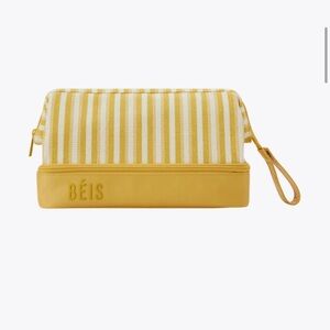 Beis Dopp Kit in Honey Stripe. Toiletry bag.